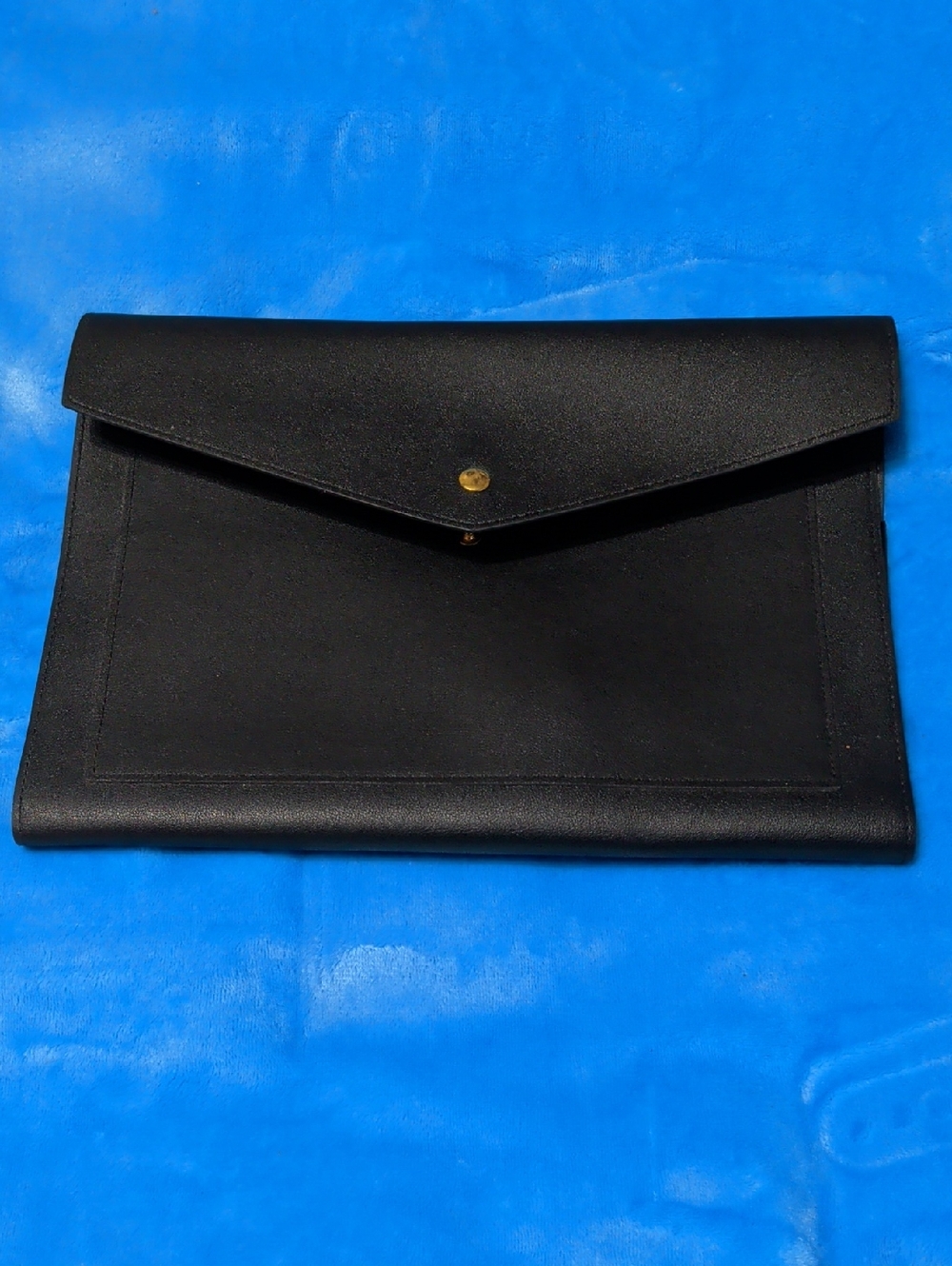 Glass Ladder & Co. Gray Faux Leather Envelope Clutch (Stationery Pouch)